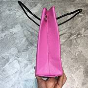 Balenciaga Small Square Shopping Pink Bag - 19x8x21.5cm - 6