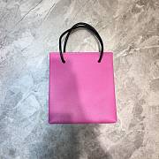 Balenciaga Small Square Shopping Pink Bag - 19x8x21.5cm - 3
