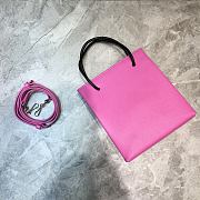 Balenciaga Small Square Shopping Pink Bag - 19x8x21.5cm - 2
