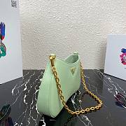 Prada Leather Aqua Chain Hobo Bag- 1BC148 - 25.5x15.5x 4cm - 6