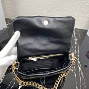 Prada System Nappa Black Leather Patchwork Bag - 1BD292 - 21x16x7cm - 6