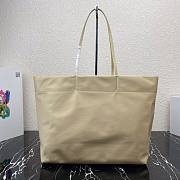 Prada Re-Nylon and Saffiano Beige Leather Tote Bag - 1BG107 - 40x34x16cm - 3