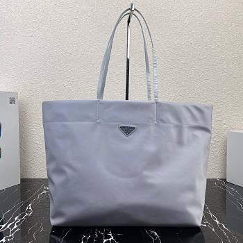 Prada Re-Nylon and Saffiano Leather Cornflower Tote Bag - 1BG107 - 40x34x16cm