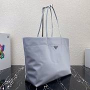 Prada Re-Nylon and Saffiano Leather Cornflower Tote Bag - 1BG107 - 40x34x16cm - 3