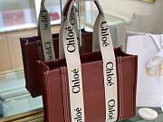 Chloé Brown Small Woody Tote - 37x26x12cm - 2