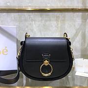 Chloé Small Tess Shoulder Black Bag - CHC18W - 20x18.5x7cm - 1