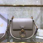 Chloé Small Tess Shoulder Gray Bag - CHC18W - 20x18.5x7cm - 1