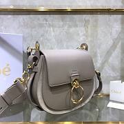 Chloé Small Tess Shoulder Gray Bag - CHC18W - 20x18.5x7cm - 2