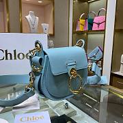 Chloé Small Tess Shoulder In Shiny & Suede Calfskin Bag - CHC18W - 20x18.5x7cm - 4