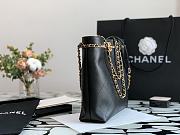 Chanel Small Shopping Calfskin and Gold Plated Metal Black Bag - AS2374 - 24x31x7xcm - 4