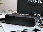Chanel Small Shopping Calfskin and Gold Plated Metal Black Bag - AS2374 - 24x31x7xcm - 5