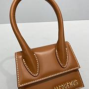 Jacquemus The Chiquito Mini Leather Dark Brown Bag - 12x8x5cm - 6