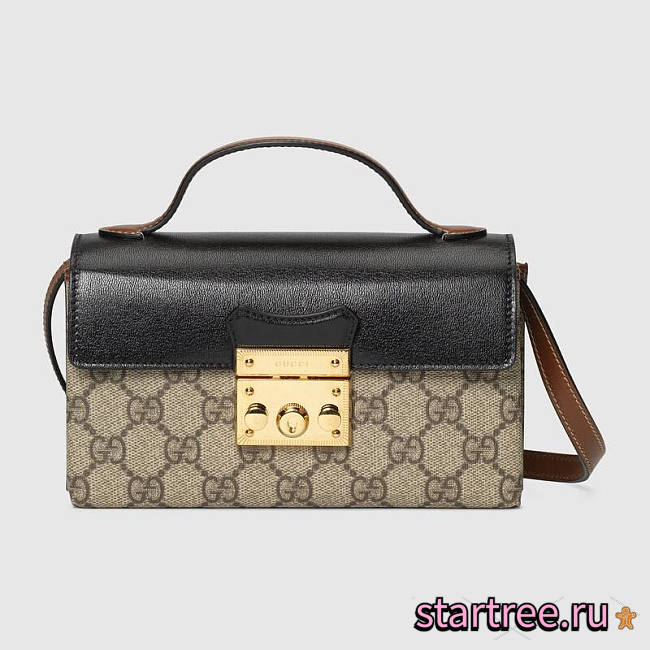 Gucci Padlock Mini Beige and Ebony Bag - 652683 - 18x10x5cm - 1