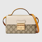 Gucci Padlock Mini White Leather Bag - 652683 - 18x10x5cm - 1