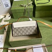 Gucci Padlock Mini White Leather Bag - 652683 - 18x10x5cm - 5