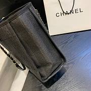 Chanel Deauville Mixed Fibers Calfskin Black Bag-  A66941 - 33x14.5x25cm - 5