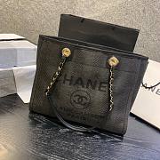 Chanel Deauville Mixed Fibers Calfskin Black Bag-  A66941 - 33x14.5x25cm - 4