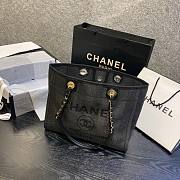 Chanel Deauville Mixed Fibers Calfskin Black Bag-  A66941 - 33x14.5x25cm - 3