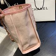 Chanel Deauville Mixed Fibers Calfskin Pink Bag- A66941 - 33x14.5x25cm - 4