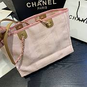 Chanel Deauville Mixed Fibers Calfskin Pink Bag- A66941 - 33x14.5x25cm - 2