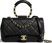 Chanel Circular Handle Flap Bag - AS1358 - 24x15x6cm - 1