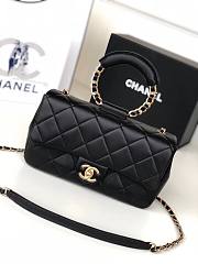 Chanel Circular Handle Flap Bag - AS1358 - 24x15x6cm - 2