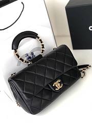 Chanel Circular Handle Flap Bag - AS1358 - 24x15x6cm - 3