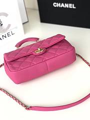 Chanel Circular Handle Flap Bag Pink - AS1358 - 24x15x6cm - 5