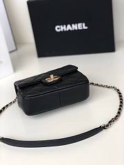 Chanel Small Circular Black Handle Bag - AS1357 - 20x18x7.5cm - 2