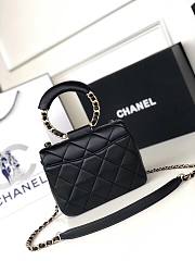 Chanel Small Circular Black Handle Bag - AS1357 - 20x18x7.5cm - 5