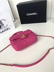 Chanel Small Pink Circular Handle Bag - AS1357 - 20x18x7.5cm - 5