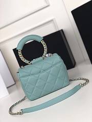 Chanel Small Circular Handle Bag - AS1357 - 20x18x7.5cm - 4