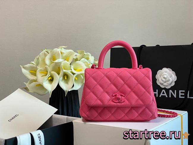 Chanel Small Coco Handle Bag Pink - A92990 - 13×19×9cm - 1