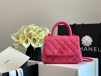 Chanel Small Coco Handle Bag Pink - A92990 - 13×19×9cm