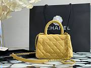 Chanel Small Coco Handle Bag Yellow - A92990 - 13×19×9cm - 4