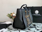Chanel Large Deauville Shopping Bag Black - A66941 - 38cm - 5