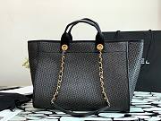 Chanel Large Deauville Shopping Bag Black - A66941 - 38cm - 4