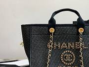 Chanel Large Deauville Shopping Bag Black - A66941 - 38cm - 3