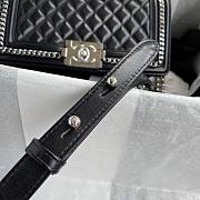 Chanel Calfskin Chain Around Black Boy Bag - A67086 - 15x25x9cm - 4