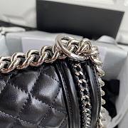 Chanel Calfskin Chain Around Black Boy Bag - A67086 - 15x25x9cm - 2