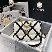 Chanel 19 Calfskin Crochet Flap Bag- AS1160 - 26cm - 1