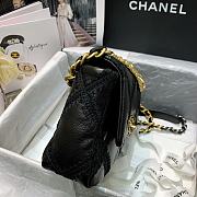 Chanel 19 Calfskin Crochet Flap Black Bag- AS1160 - 26cm - 2