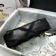 Chanel 19 Calfskin Crochet Flap Black Bag- AS1160 - 26cm - 5