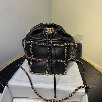 Chanel Large Lambskin Drawstring Bag- AS2252 - 15x20x15cm