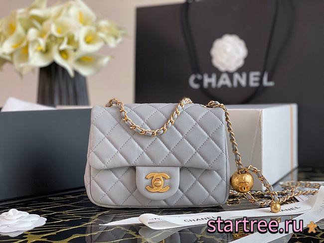 Chanel Lambskin Flap Bag Cornflower - AS1786 - 17cm - 1