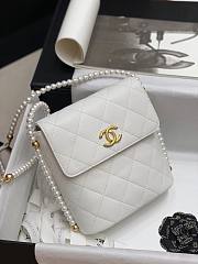 Chanel Small Pearl Chain Hobo Bag- AS2503 - 20x19x8cm - 6