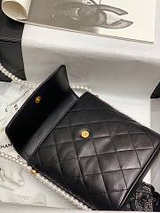 Chanel Small Pearl Chain Hobo Bag Black- AS2503 - 20x19x8cm - 4