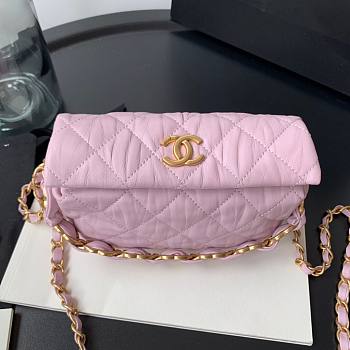 Chanel Small CC Wrapped Strap Bag Pink - AS2479 - 13 × 19 × 7 cm
