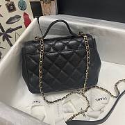 Chanel Mini Flap Bag Black Gold-Tone Metal - A93749 - 19x7x14cm - 4