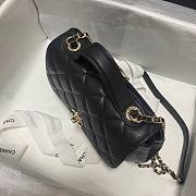 Chanel Mini Flap Bag Black Gold-Tone Metal - A93749 - 19x7x14cm - 5